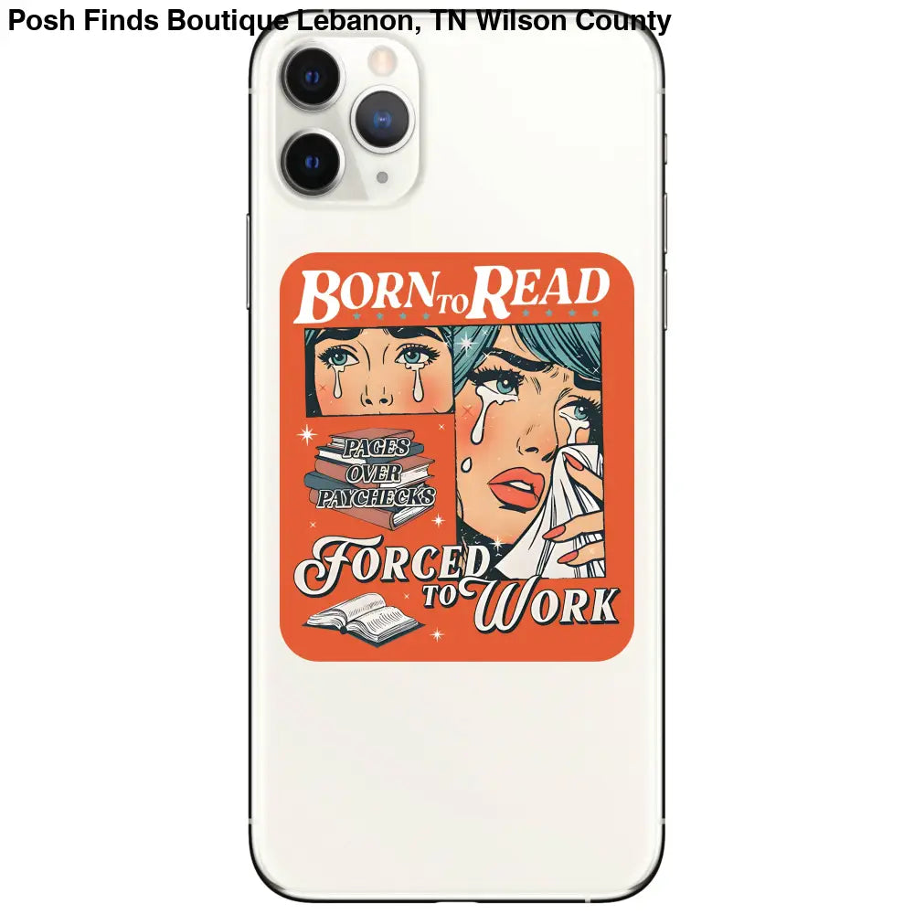 Book Read Funny Humor Lit Cute High Quality Vinyl Sticker - Posh Finds