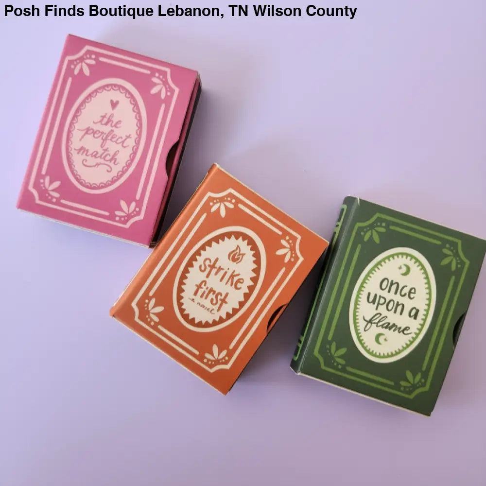 Bookish Book Themed Matchboxes: Once Upon A Flame - Posh Finds