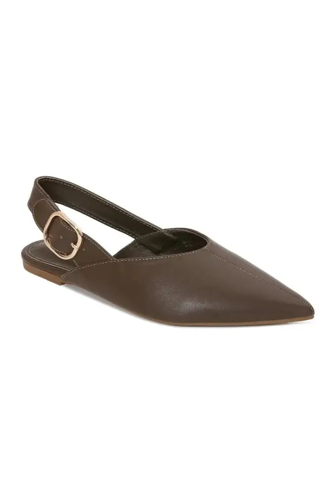 BS-YOLLANDA - Pointed Toe Slingback Flat: Wine / 12BB: 6(1)-6.5(1)- 7(1)-7.5(1)-8(1)-8.5(2)-9(2)-10(2)-11(1)