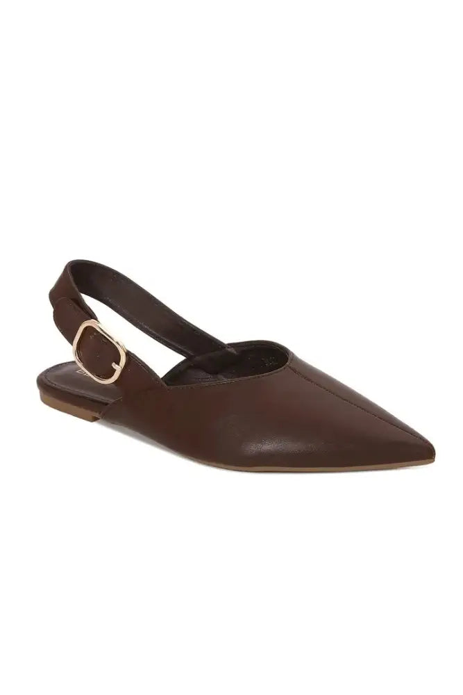 BS-YOLLANDA - Pointed Toe Slingback Flat: Wine / 12BB: 6(1)-6.5(1)- 7(1)-7.5(1)-8(1)-8.5(2)-9(2)-10(2)-11(1)