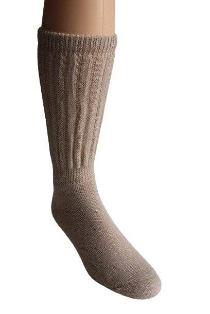 Soft Touch Therapeutic Alpaca Socks: Beige / Small