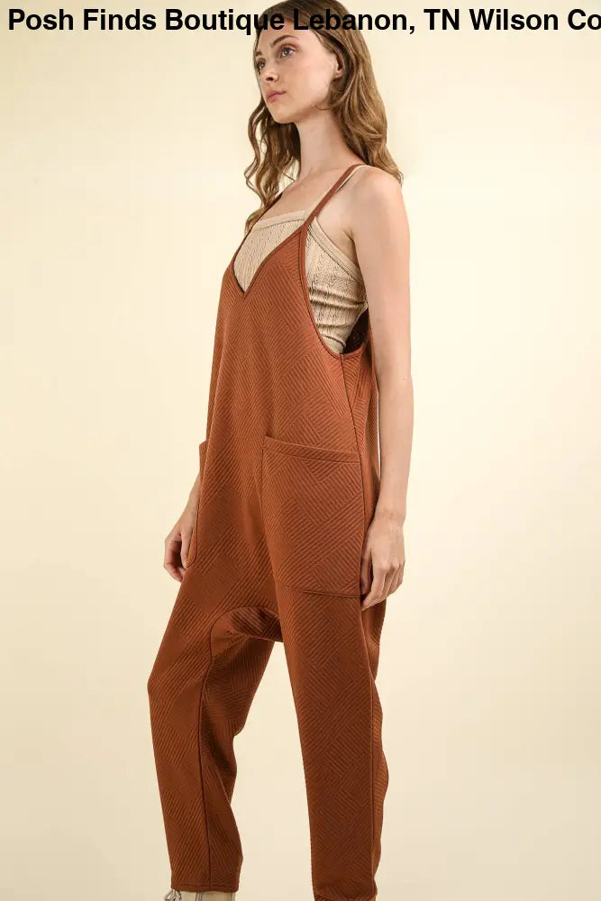 Casual Baggy Knit Jumpsuit: FOREST - Posh Finds