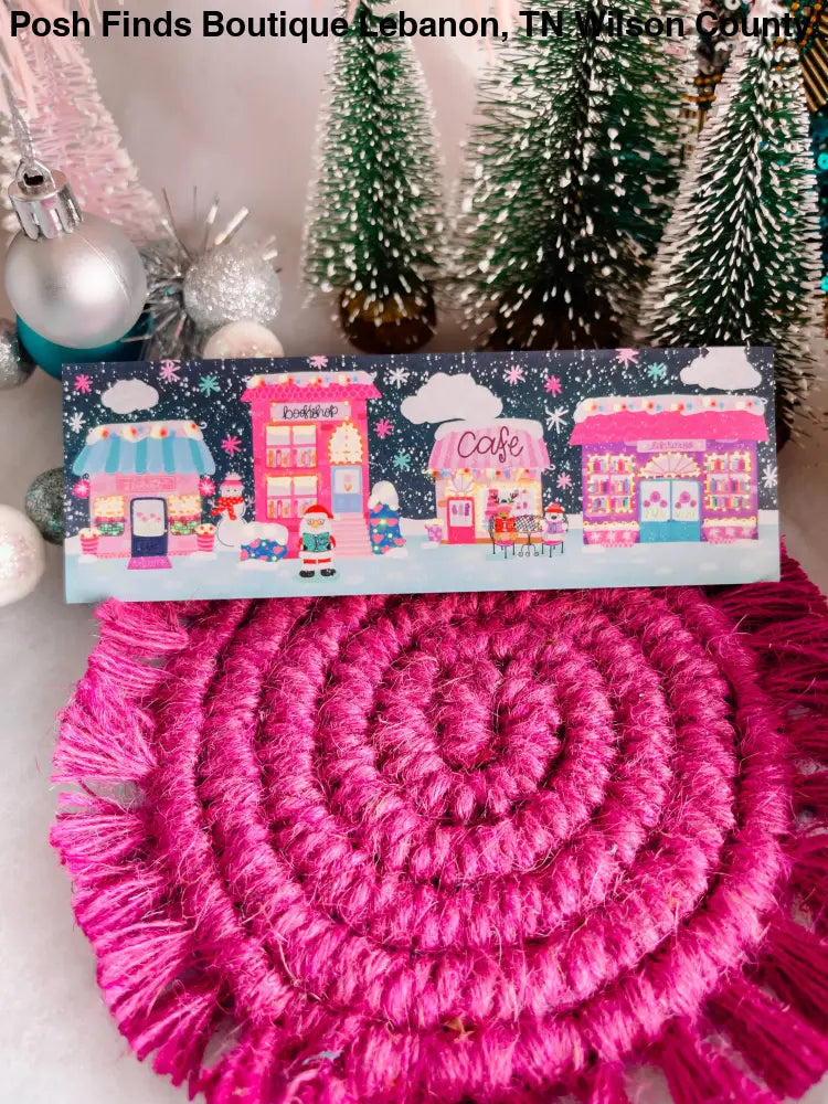 Christmas at Book Lover's Lane Bookmark: Laminated - Posh Finds