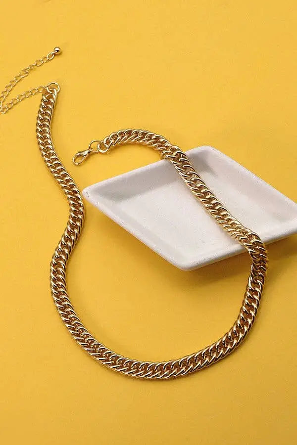 CLASSIC FOX TAIL CHAIN NECKLACE | 31N22281: GOLD