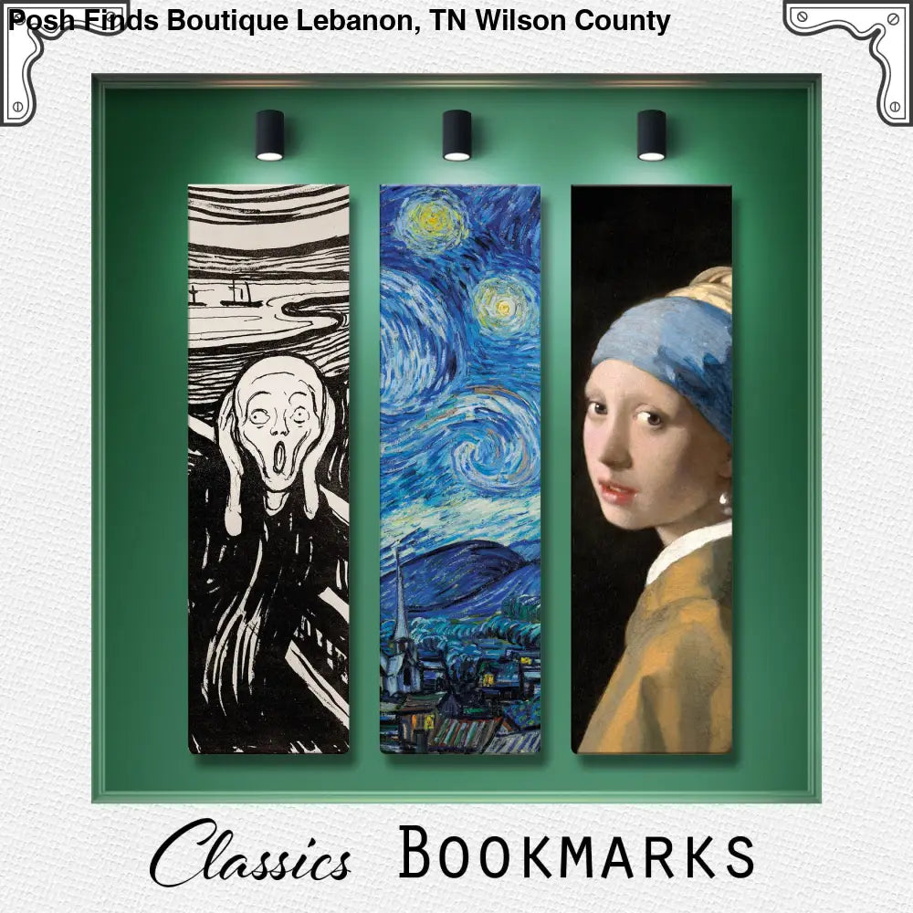 Classics Bookmarks: Flowers in a Blue Vase - Posh Finds