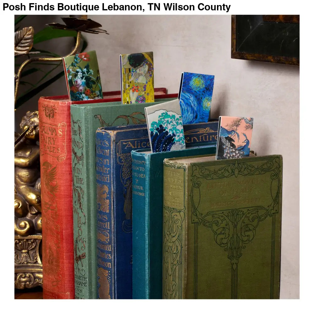 Classics Bookmarks: Flowers in a Blue Vase - Posh Finds