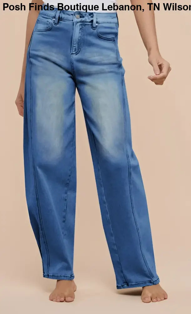 Convertible Wide to Barrel Jeans - Posh Finds