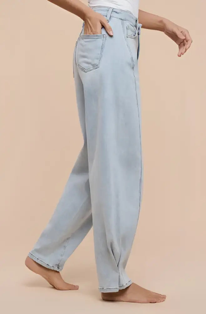 Convertible Wide to Barrel Jeans - Posh Finds