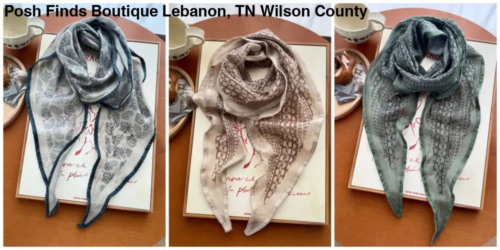 Cotton Linen Paisley Casual Twill Scarf - Accessories