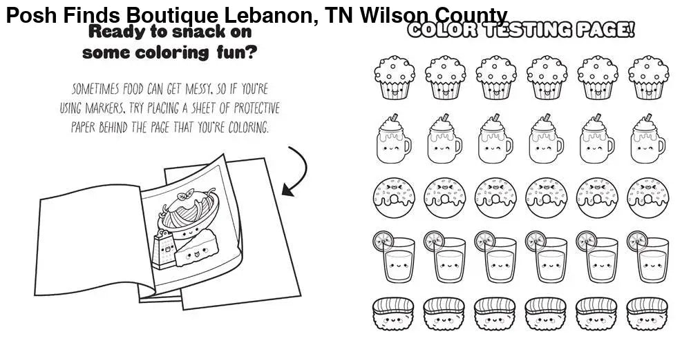 Cozy Coloring: Food & Snacks - Posh Finds