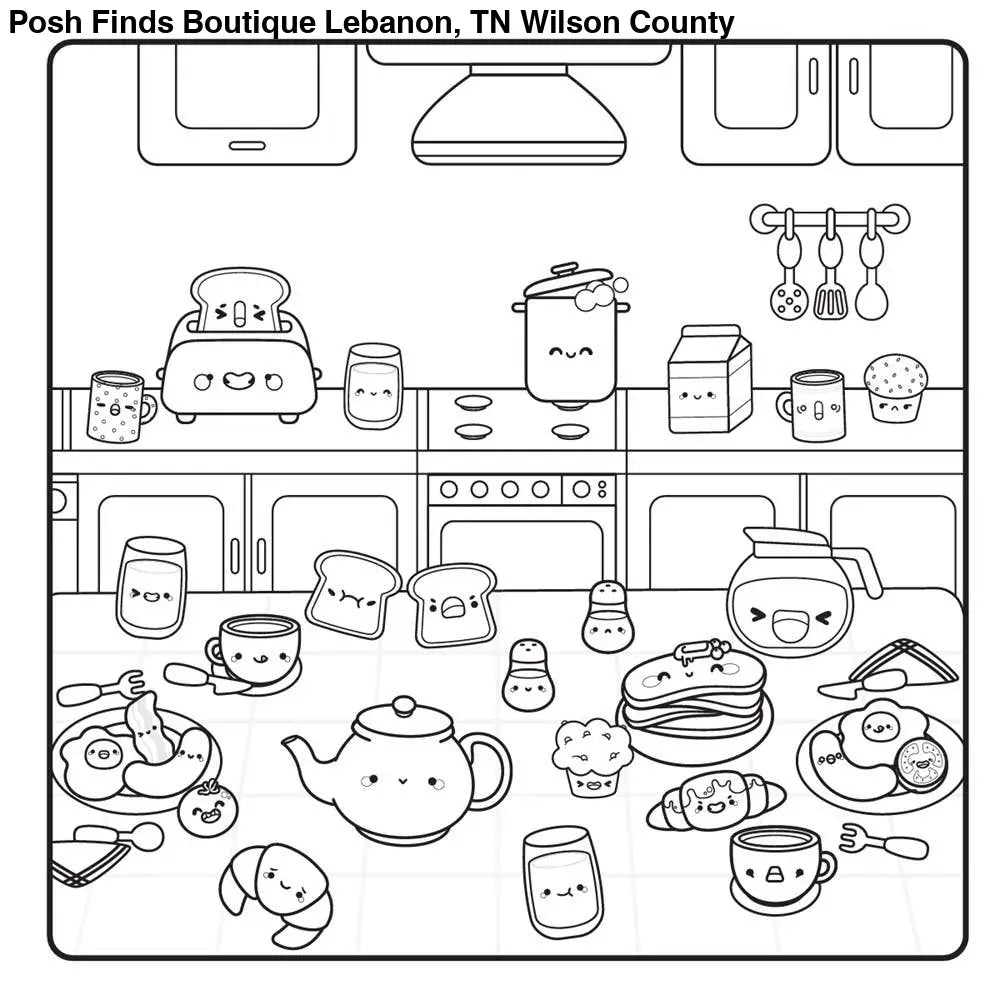 Cozy Coloring: Food & Snacks - Posh Finds
