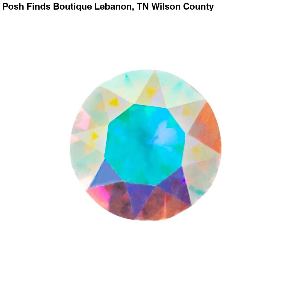 Crystal AB Round Crystal - Posh Finds