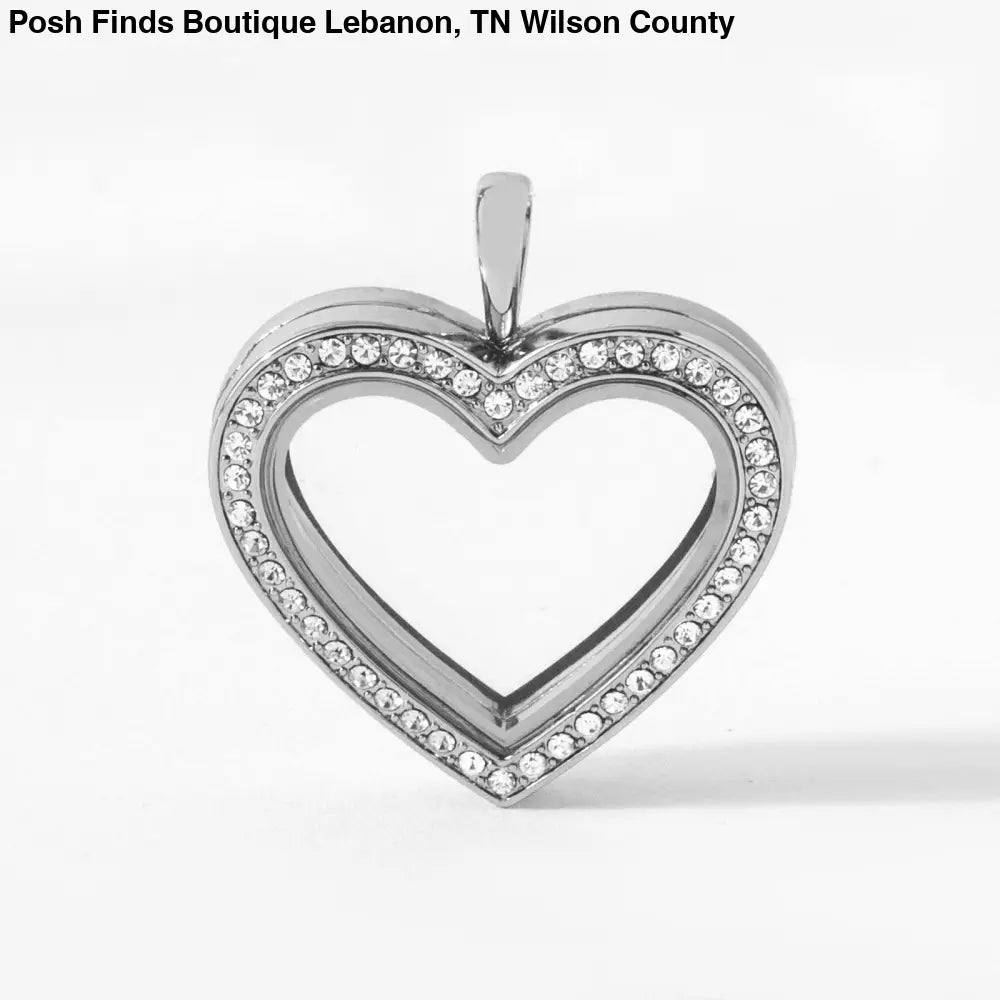 Crystal Heart Living Locket - Posh Finds