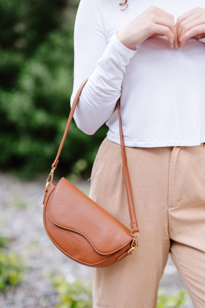 Ellis Convertible Crossbody in Black Camel or Taupe