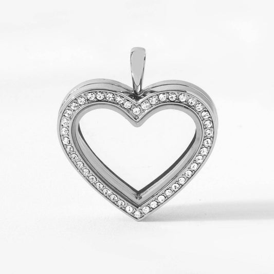 Crystal Heart Living Locket - Posh Finds
