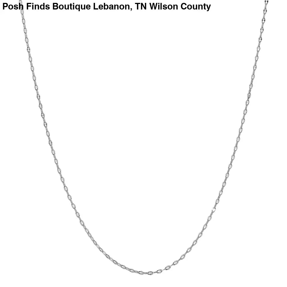 Dainty Faceted Cable Chain: Gold / 16-19" - Posh Finds