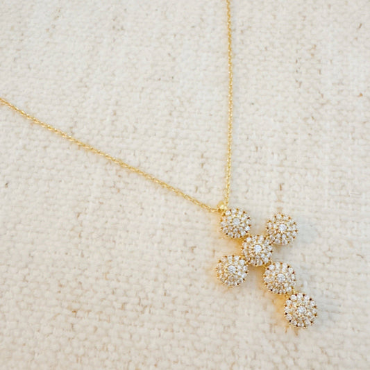 Dainty Sparkle Cross Necklace - Posh Finds