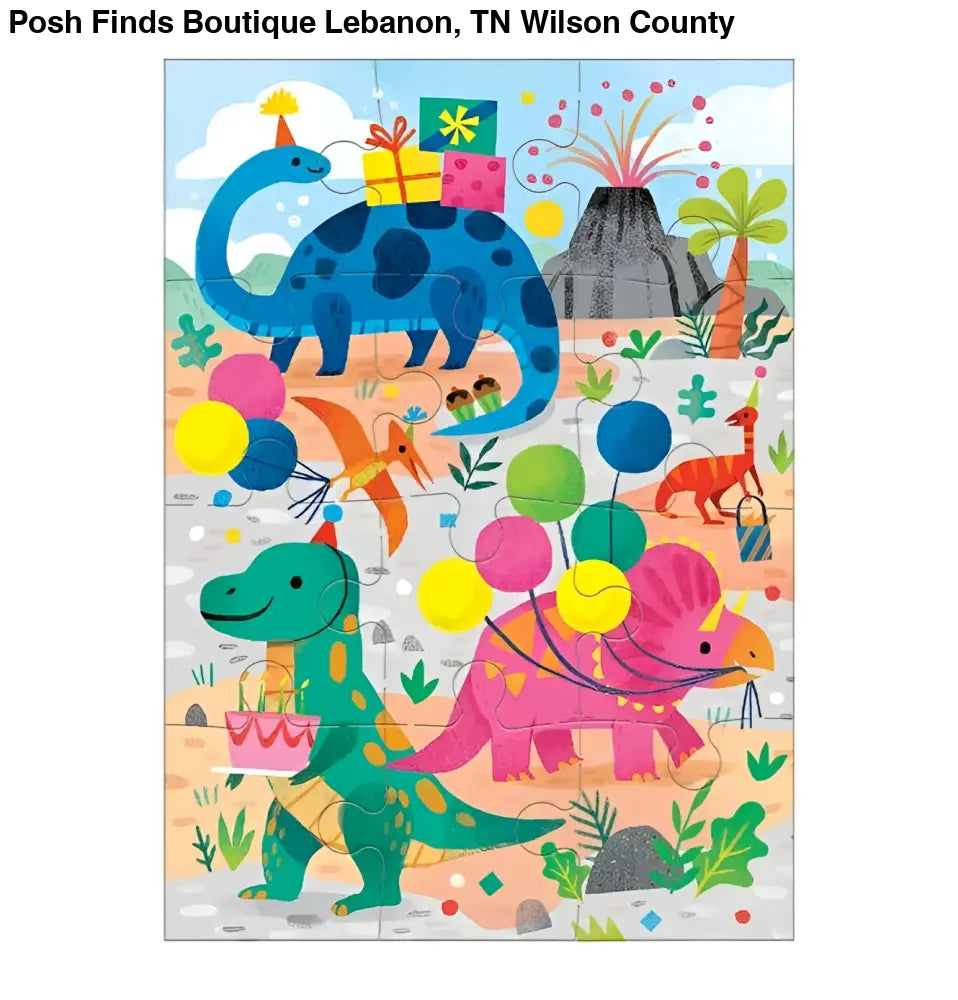 Dino Party Greeting Card Puzzle