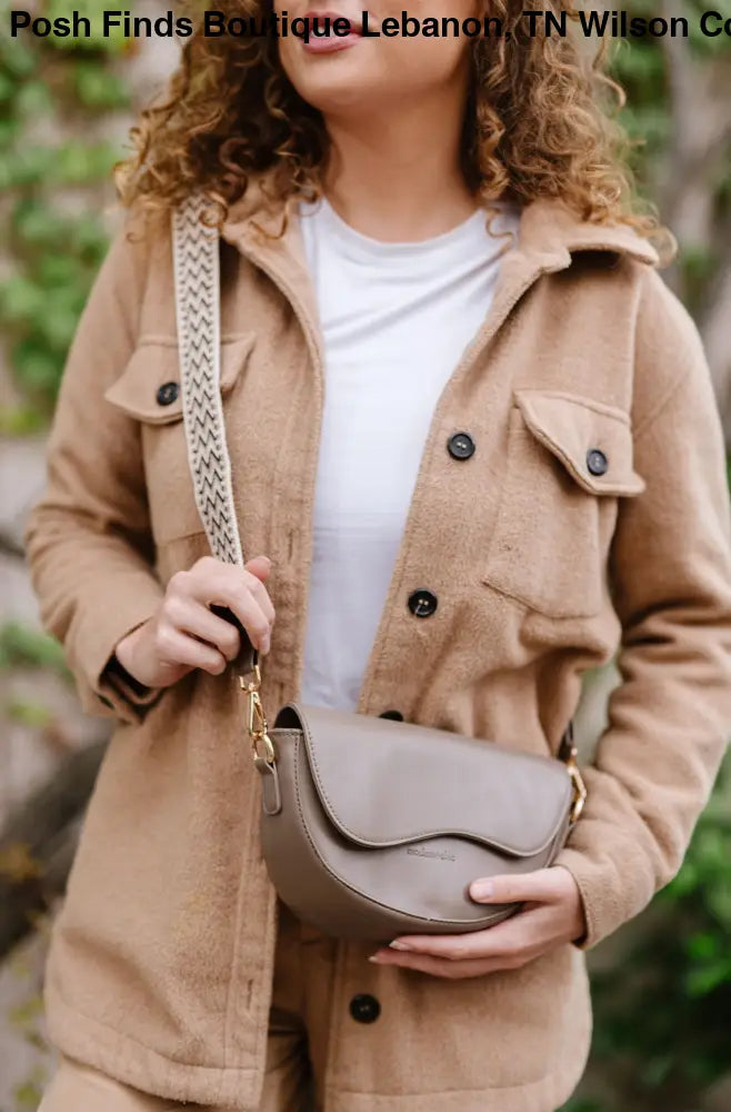 Ellis Convertible Crossbody in Black Camel or Taupe - Posh Finds