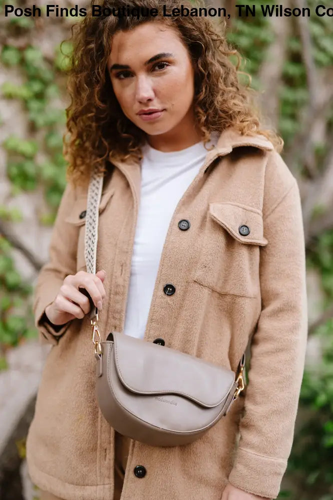 Ellis Convertible Crossbody in Black Camel or Taupe - Posh Finds