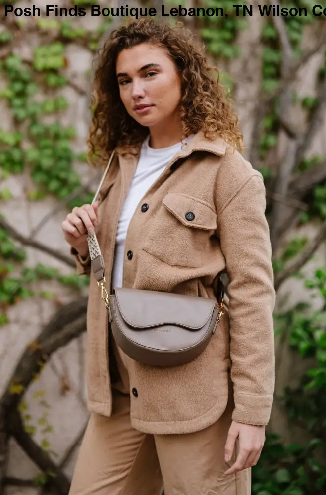 Ellis Convertible Crossbody in Black Camel or Taupe - Posh Finds