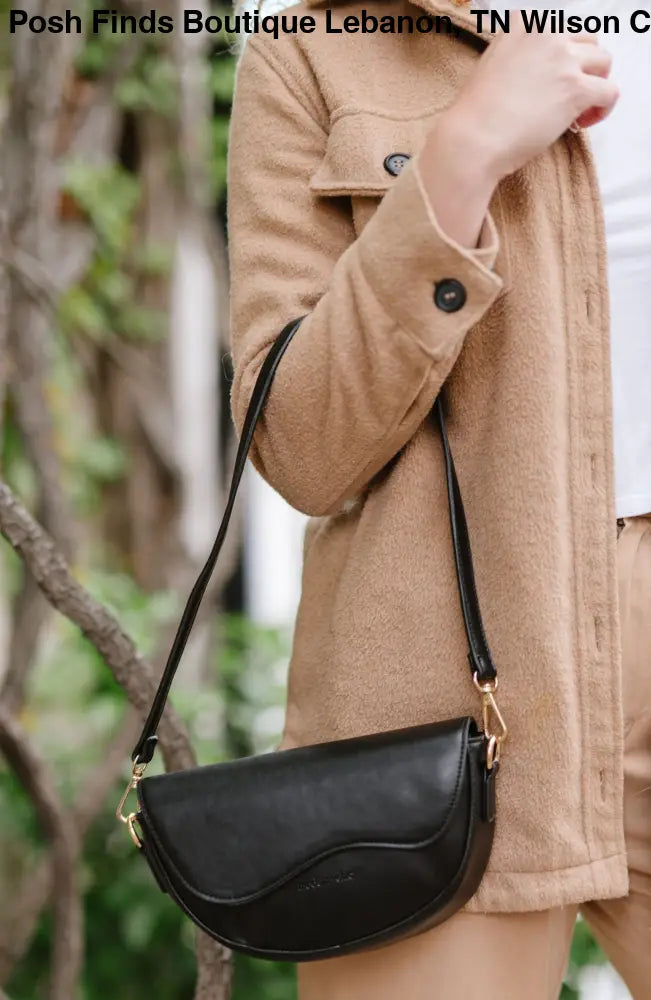Ellis Convertible Crossbody in Black Camel or Taupe - Posh Finds