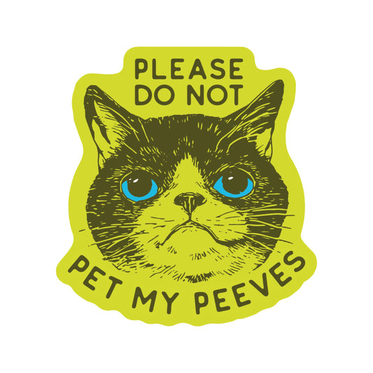Funny Kitty Cat Goofy Humor High Quality Vinyl Sticker - Posh Finds