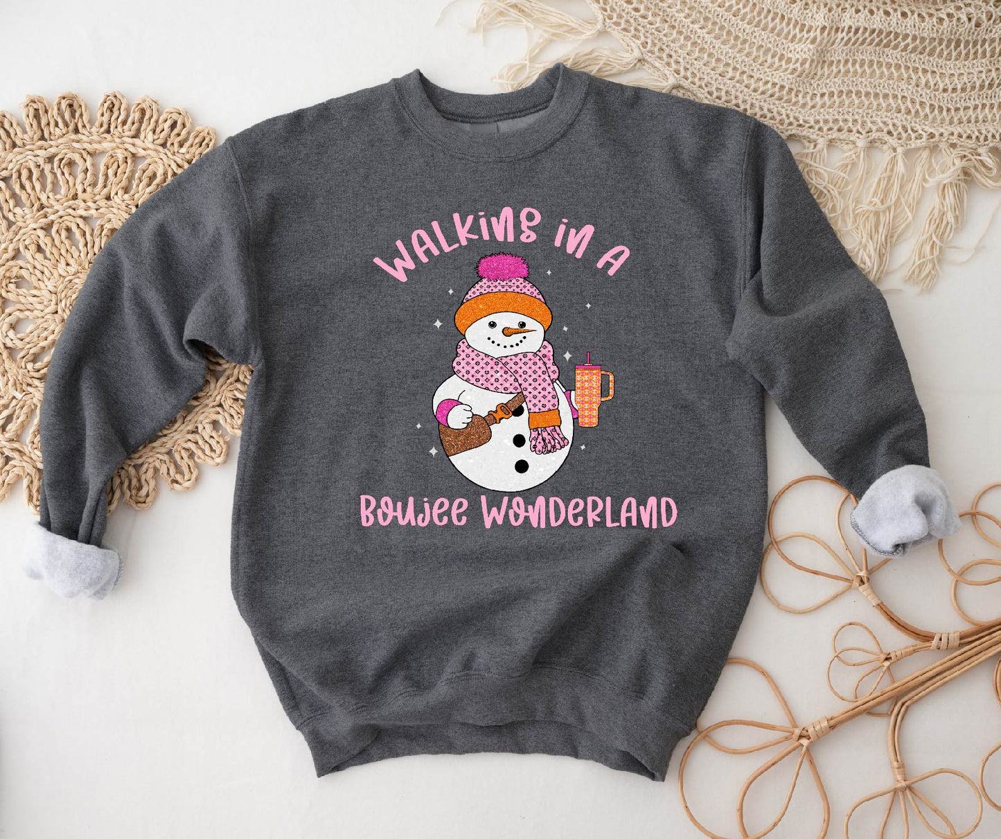 Boujee Wonderland Snowman Sweatshirt