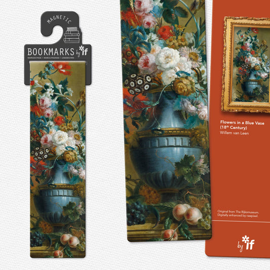 Classics Bookmarks: Flowers in a Blue Vase - Posh Finds