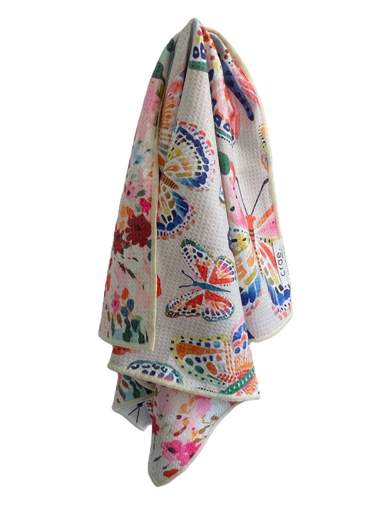 Floatie: Reversible Hand Towel: Cream/Pink / 19x29 in / Hand Towel - Posh Finds
