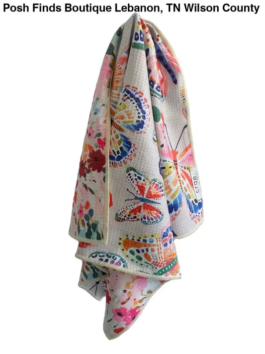 Floatie: Reversible Hand Towel: Cream/Pink / 19x29 in / Hand Towel - Posh Finds