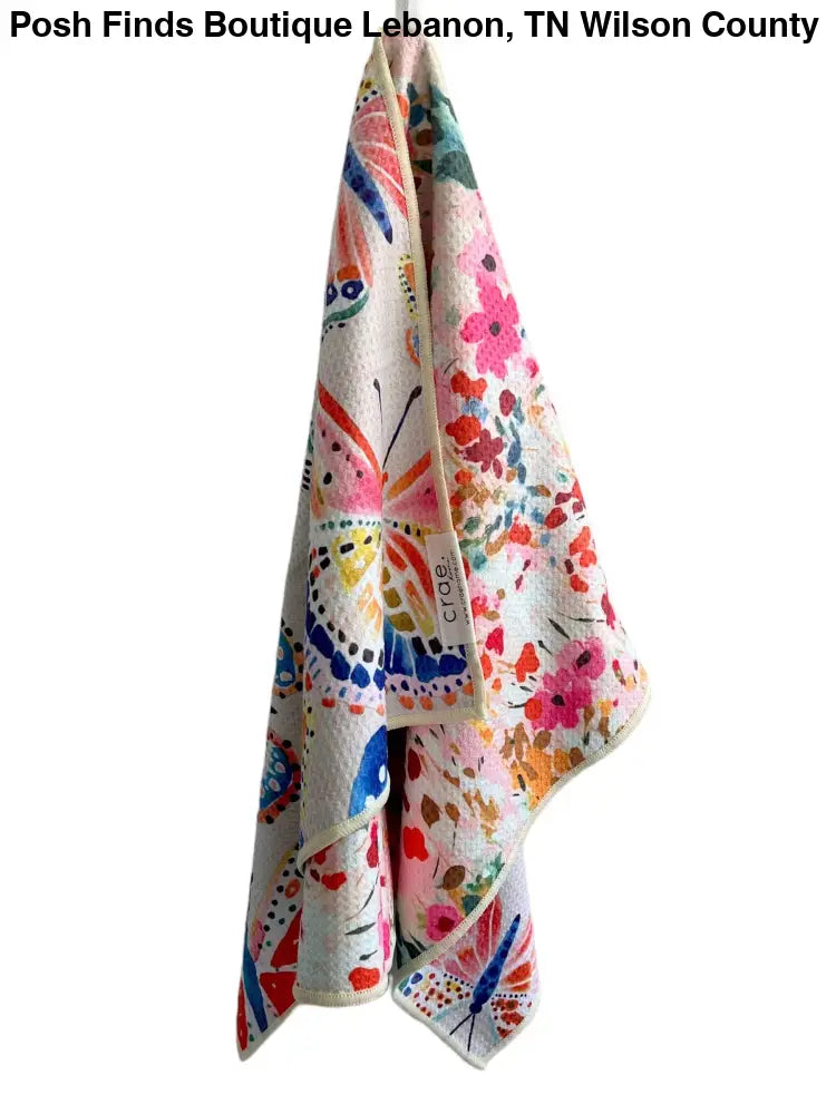Floatie: Reversible Hand Towel: Cream/Pink / 19x29 in / Hand Towel - Posh Finds