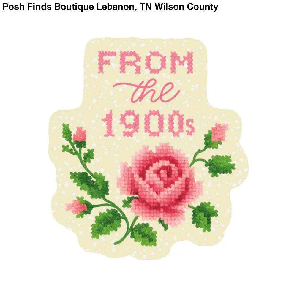 Funny Clever 1900 Cross Stitch High Quality Vinyl Sticker - Posh Finds