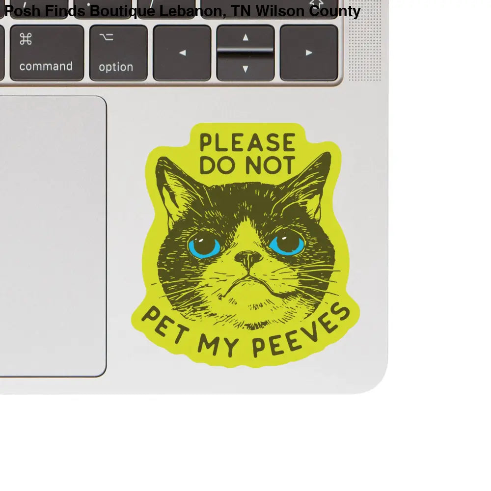 Funny Kitty Cat Goofy Humor High Quality Vinyl Sticker - Posh Finds