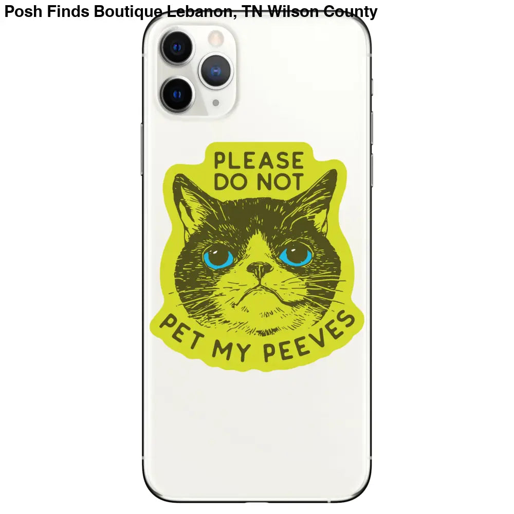 Funny Kitty Cat Goofy Humor High Quality Vinyl Sticker - Posh Finds