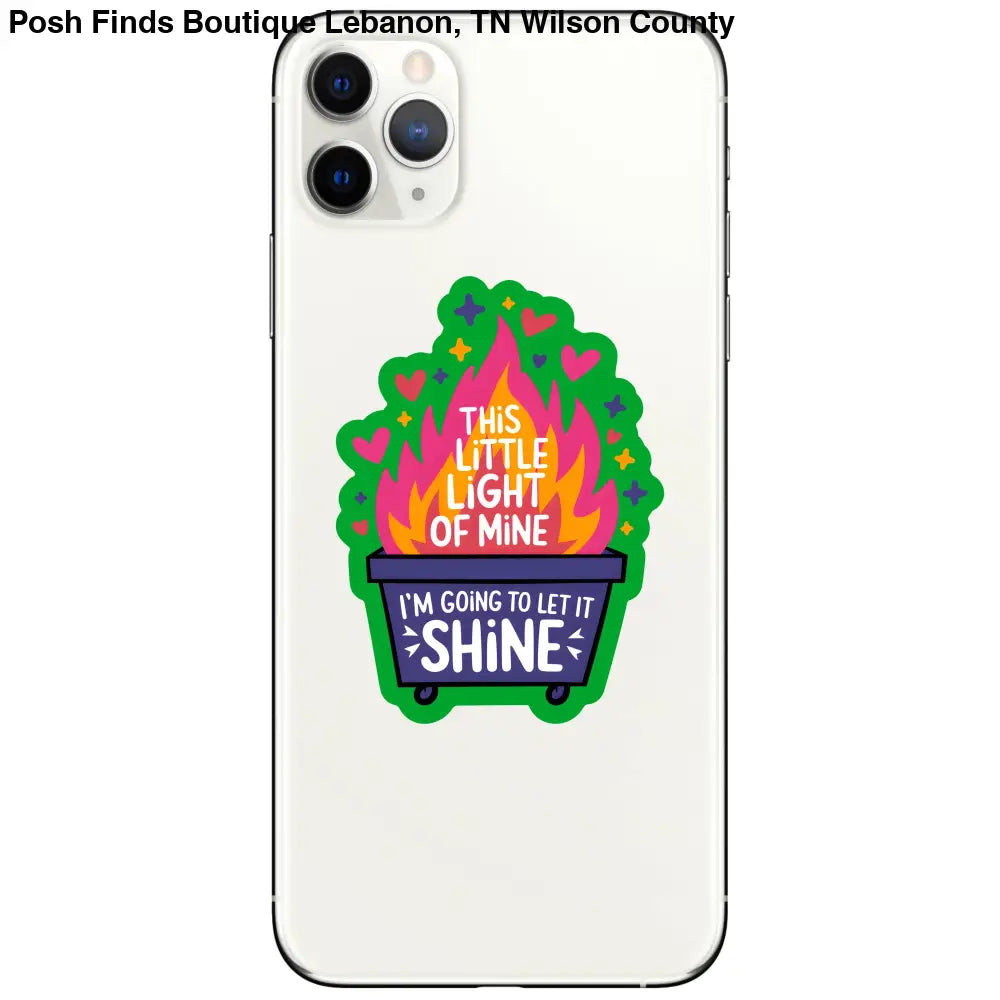 Funny Motivational Light Dumpster High Quality Vinyl Sticker - Posh Finds