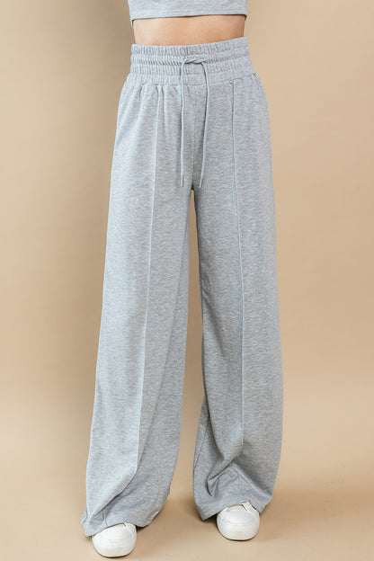 High Waist Lounge Pants in Heather Gray