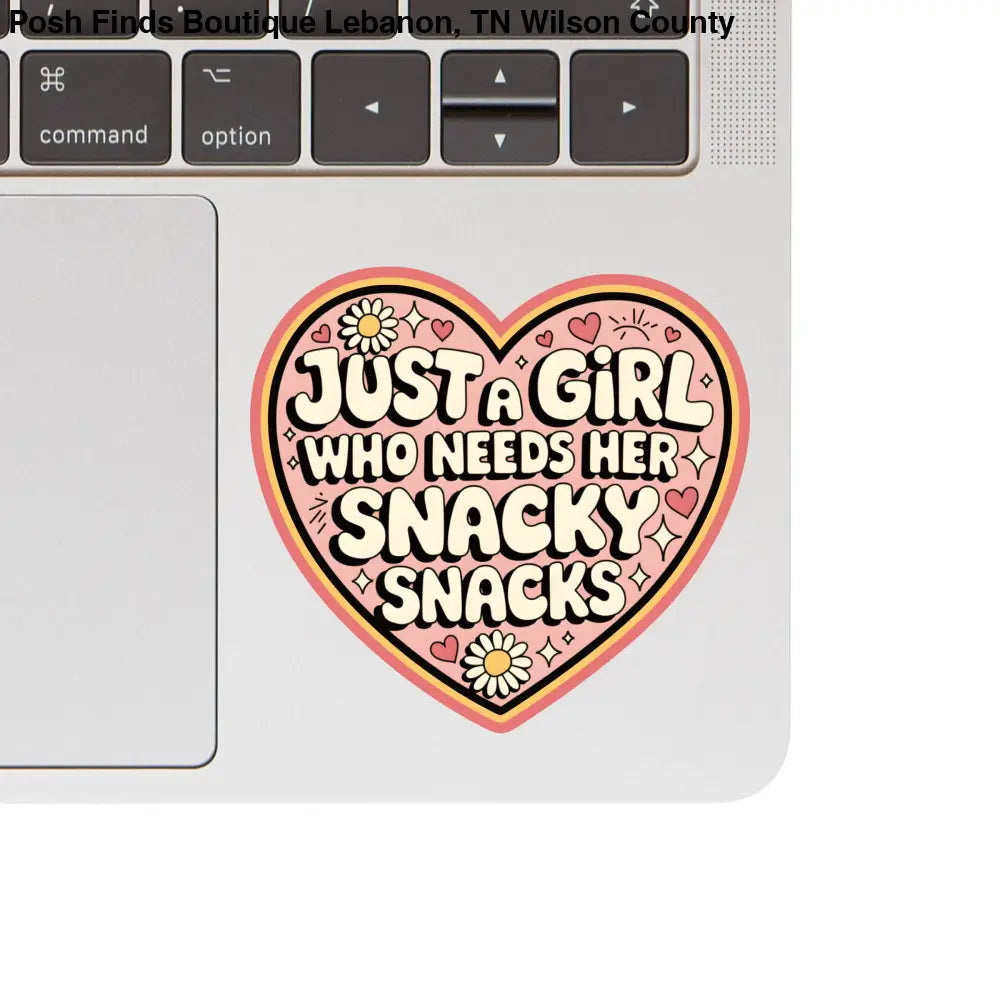 Girl Snack Self Care Funny Cute High Quality Vinyl Sticker - Posh Finds