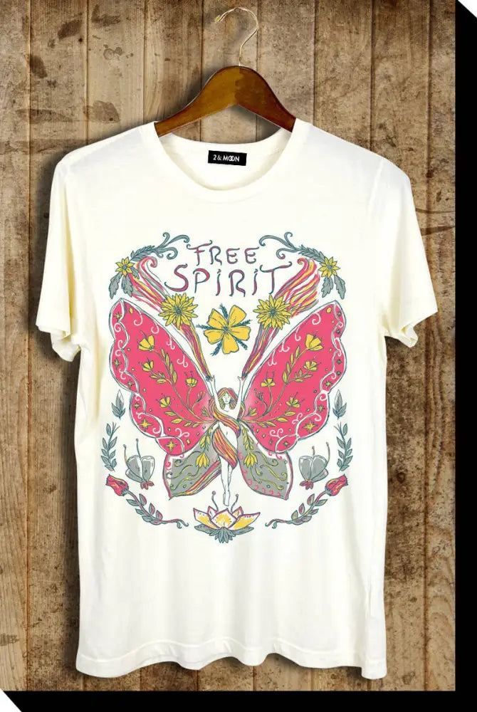 Giving Butterfly Free Spirit Graphic Tee - Posh Finds
