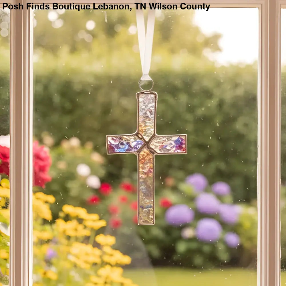 God Chose You Husband: Gift Stained Glass Cross - Gifts