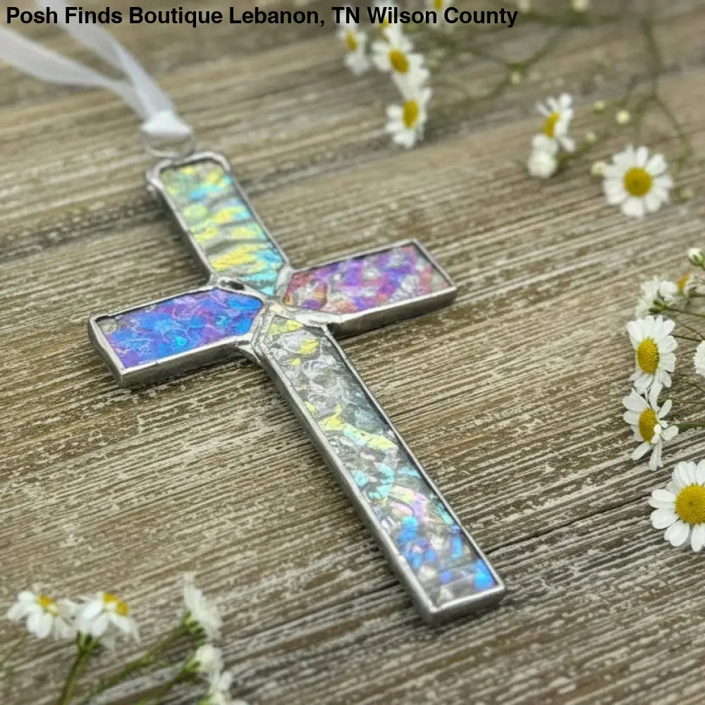 God Chose You Husband: Gift Stained Glass Cross - Gifts