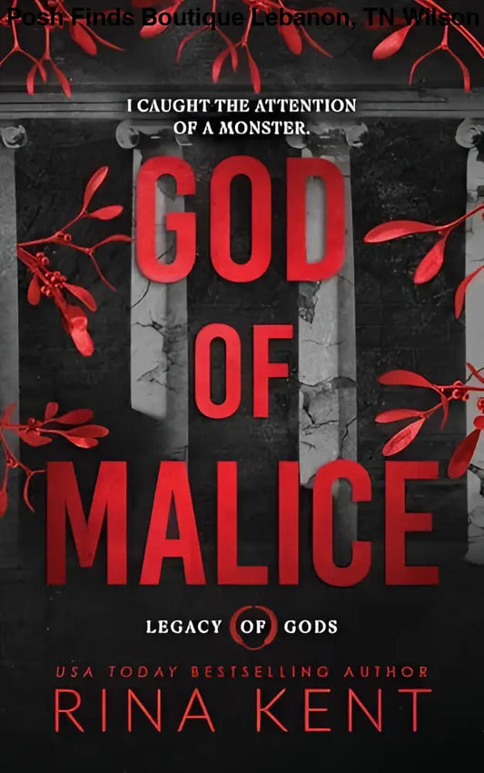 God of Malice (Standard Edition) - (Legacy of Gods) by Rina Kent (Paperback) - Posh Finds