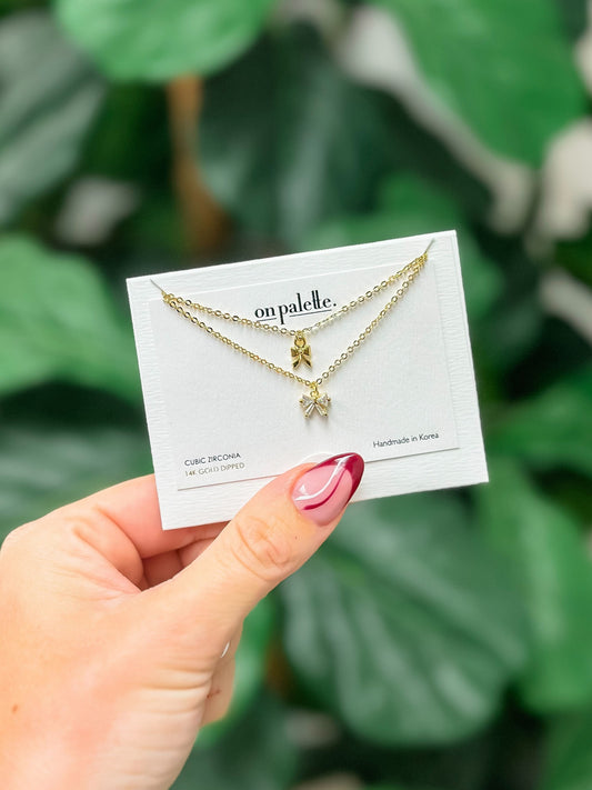 Gold Dipped Dainty Chain Double Necklace - Posh Finds