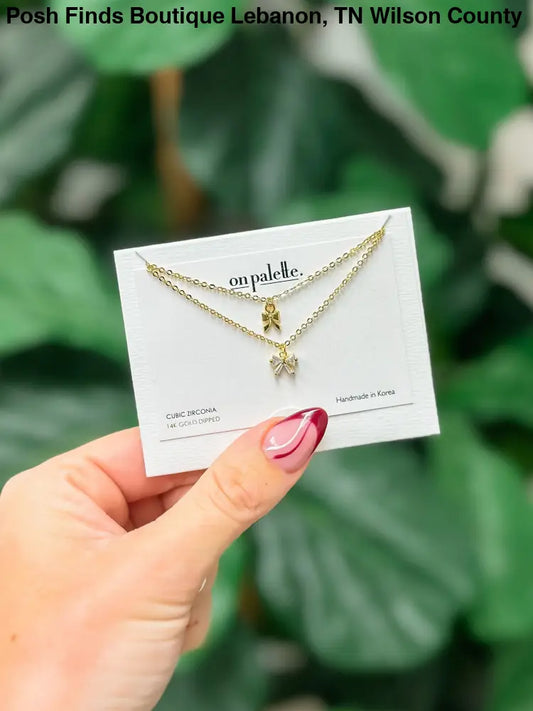 Gold Dipped Dainty Chain Double Necklace - Posh Finds