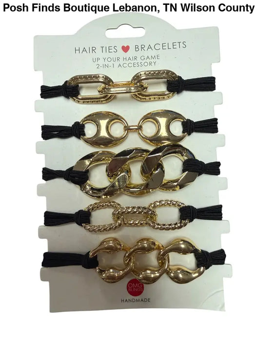 Hair Tie Bracelet Sets - Accessories