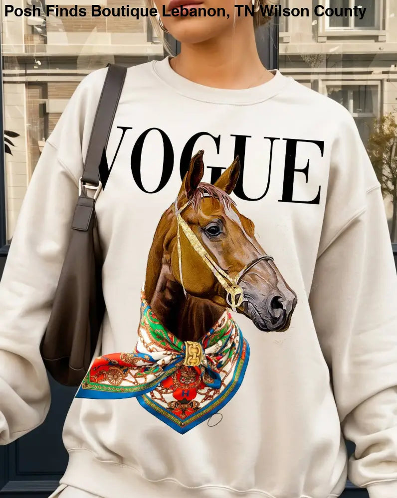 Horse Couture: Tan Tee - Posh Finds