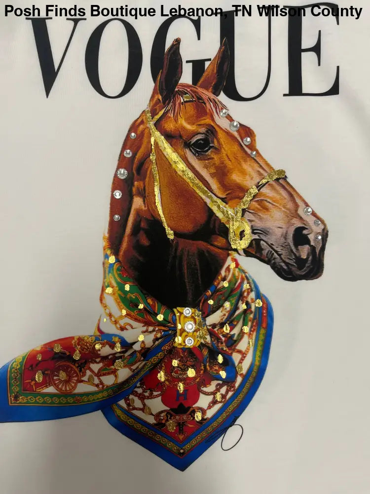 Horse Couture: Tan Tee - Posh Finds