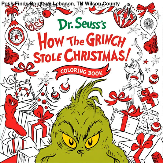 How The Grinch Stole Coloring Book - Posh Finds