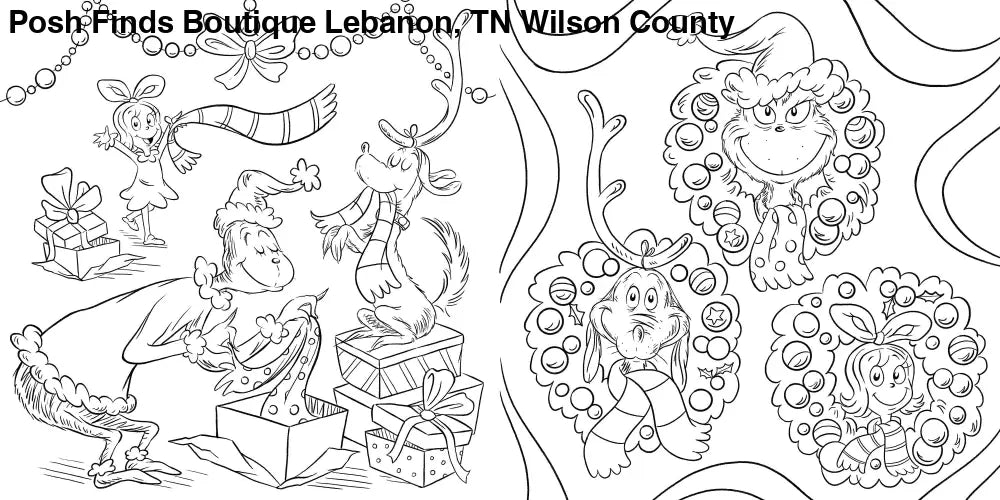 How The Grinch Stole Coloring Book - Posh Finds