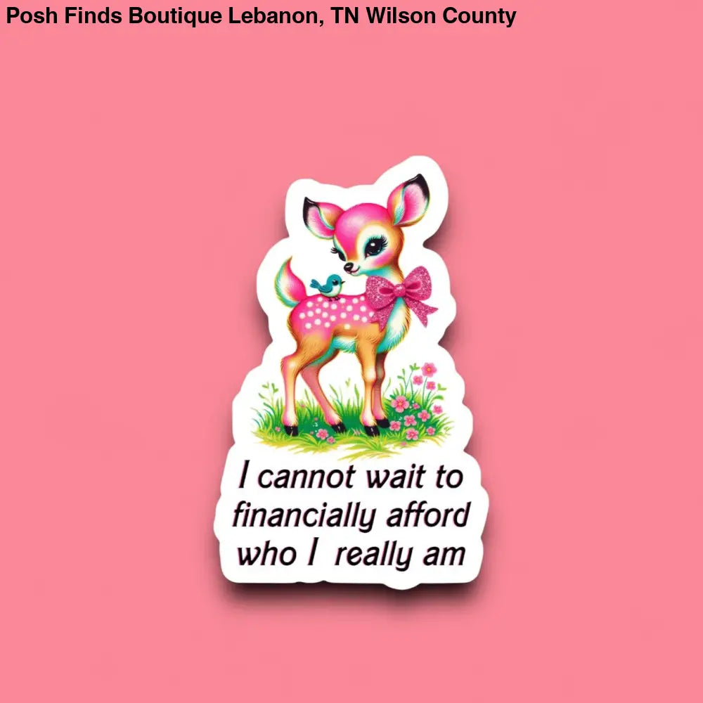 I Cannot Wait to Financially Afford Who I Really Am Sticker